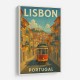 Lisbon Travel Poster Wall Art
