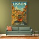 Lisbon Travel Poster Wall Art
