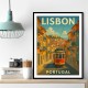 Lisbon Travel Poster Wall Art