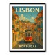 Lisbon Travel Poster Wall Art