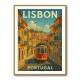 Lisbon Travel Poster Wall Art