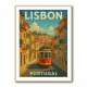 Lisbon Travel Poster Wall Art