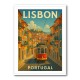 Lisbon Travel Poster Wall Art