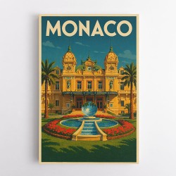 Monaco Casino Travel Poster 1 Wall Art