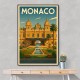 Monaco Casino Travel Poster Wall Art Monaco Casino Travel Poster Wall Art