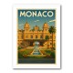 Monaco Casino Travel Poster Wall Art Monaco Casino Travel Poster Wall Art