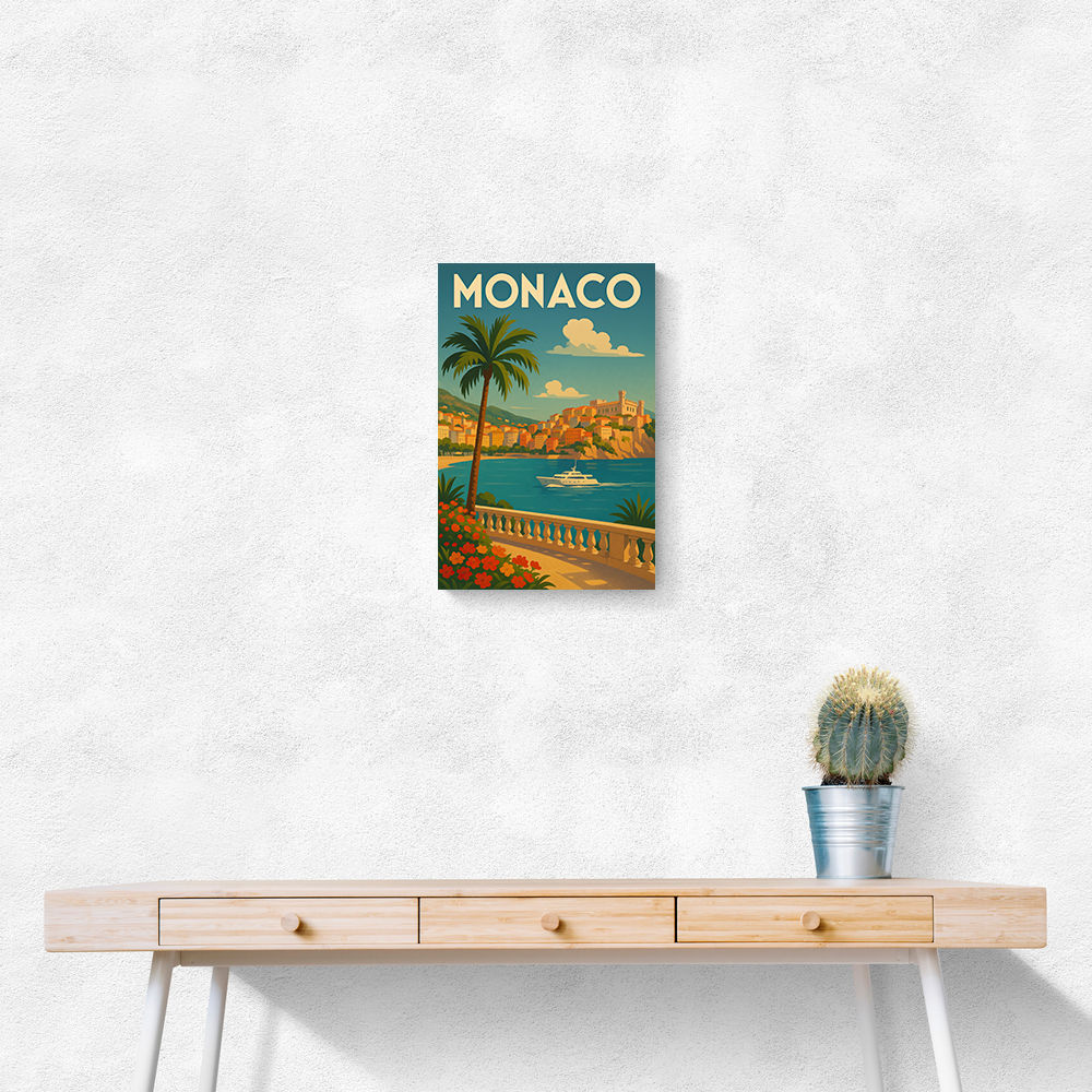 Monaco Travel Poster Wall Art Monaco Travel Poster Wall Art