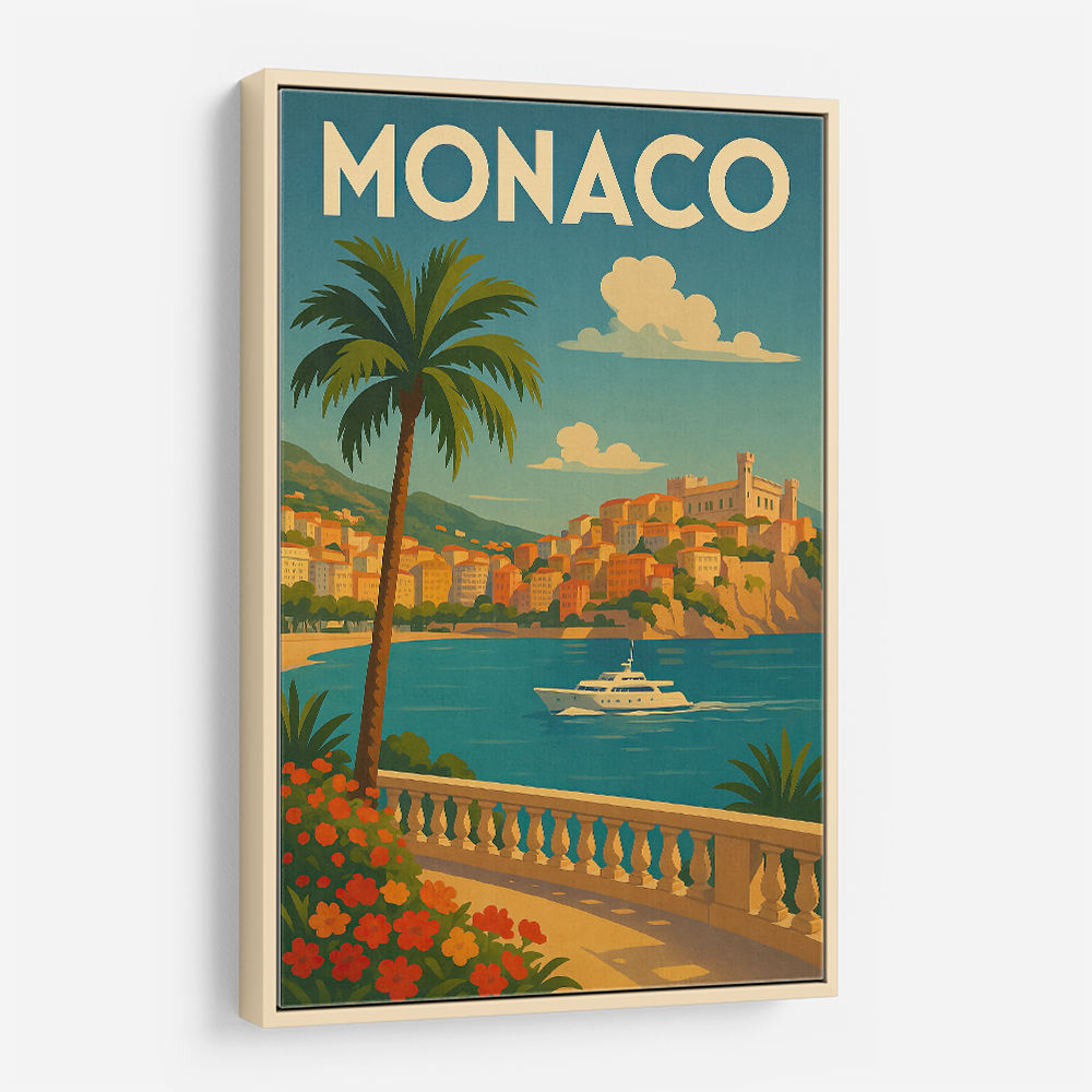 Monaco Travel Poster Wall Art Monaco Travel Poster Wall Art