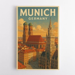 Munich Germany Travel Poster 1 Wall Art