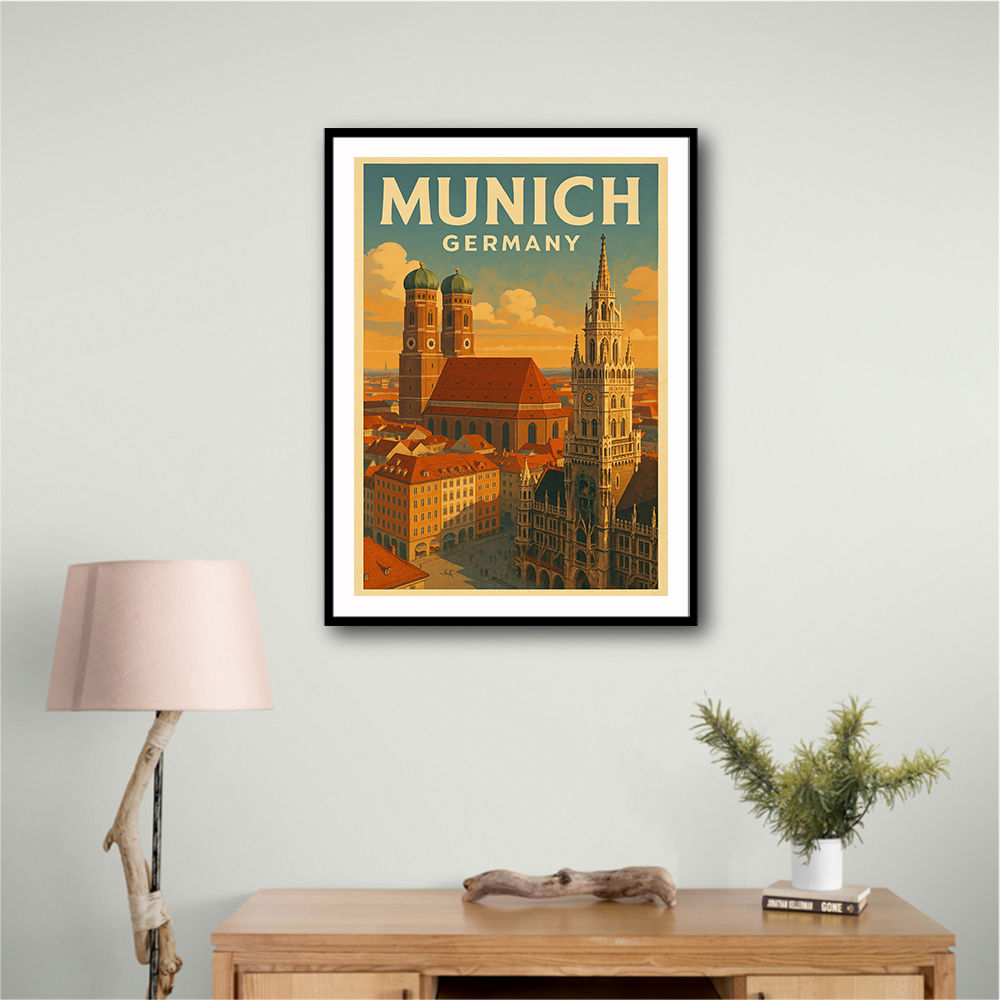 Munich Germany Travel Poster 1 Wall Art Munich Germany Travel Poster 1 Wall Art