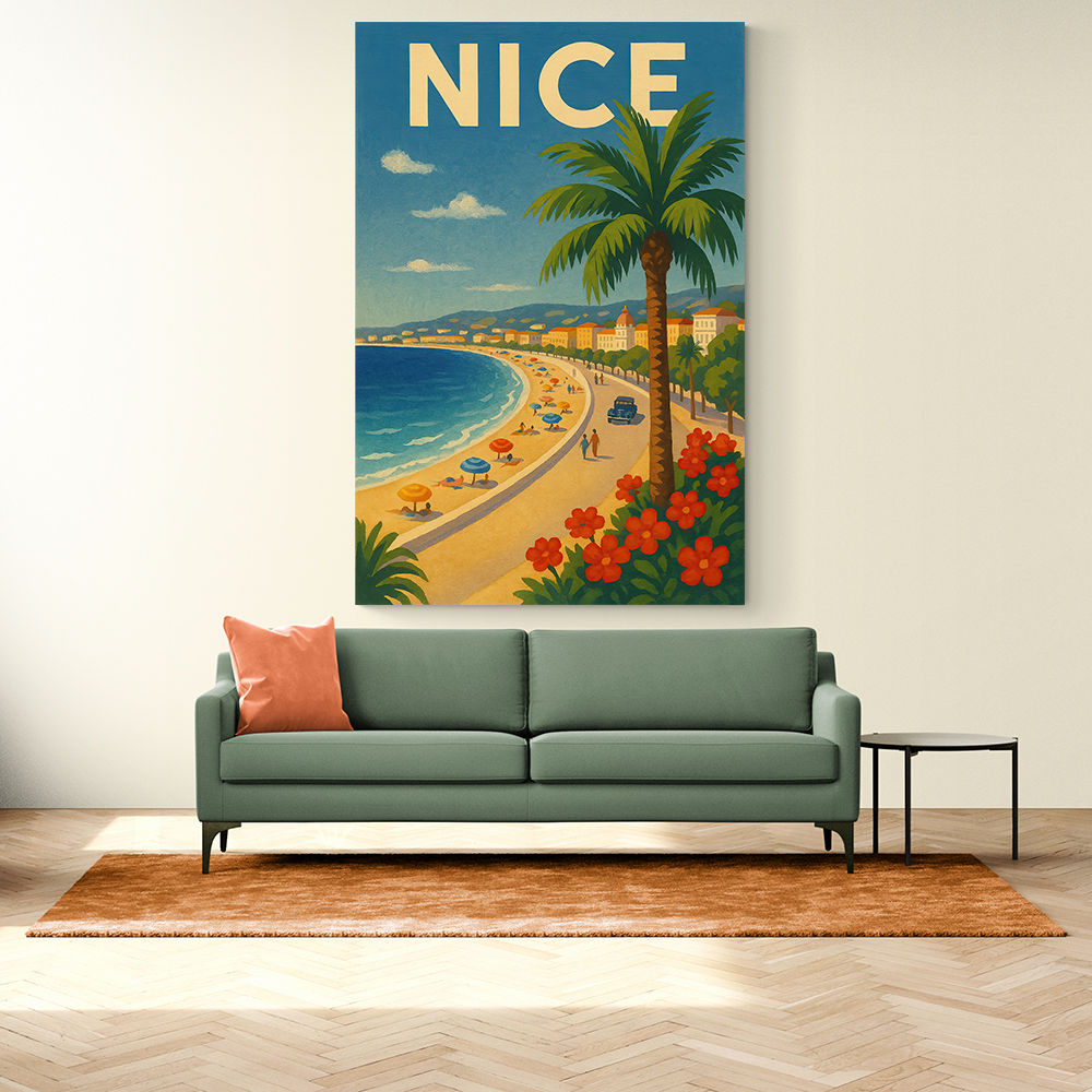 Nice France Travel Poster 1 Wall Art