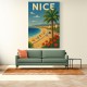 Nice France Travel Poster 1 Wall Art