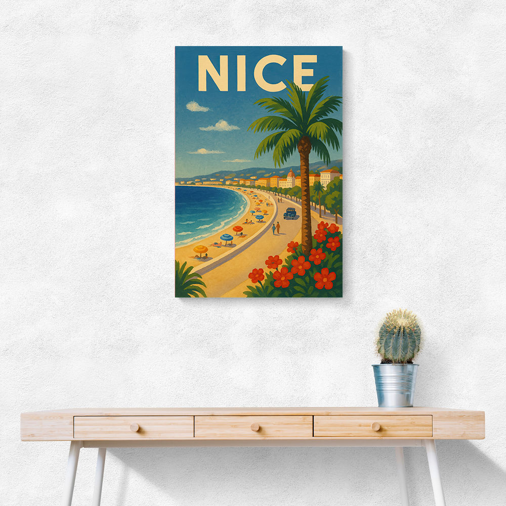Nice France Travel Poster 1 Wall Art
