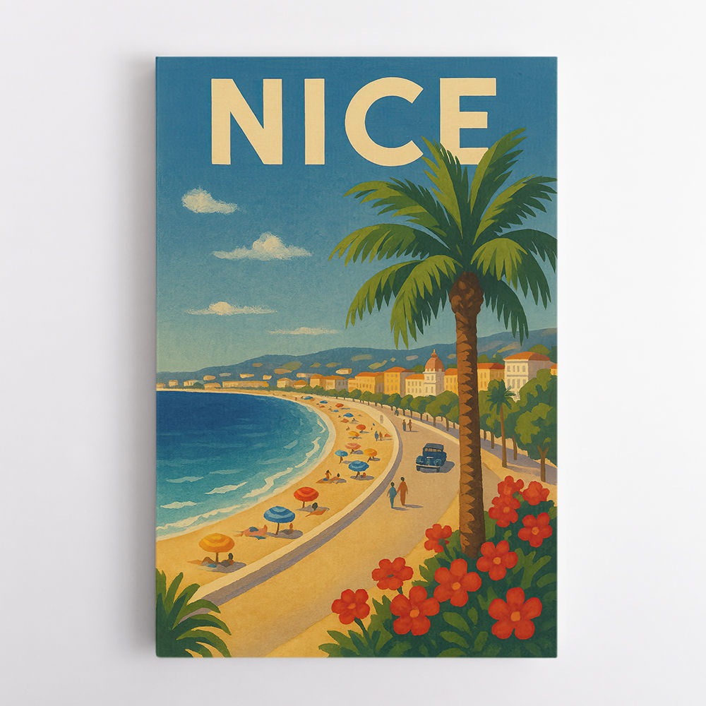 Nice France Travel Poster 1 Wall Art