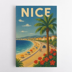 Nice France Travel Poster 1 Wall Art