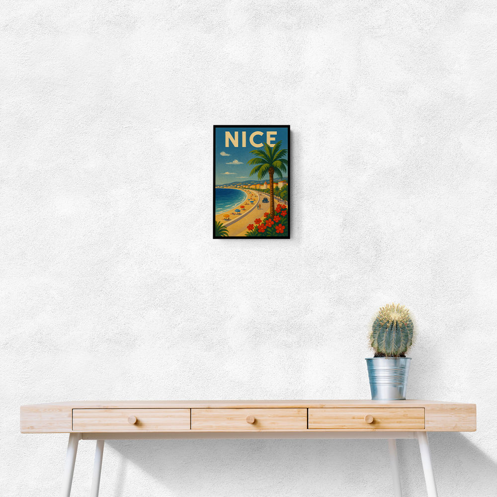 Nice France Travel Poster 1 Wall Art