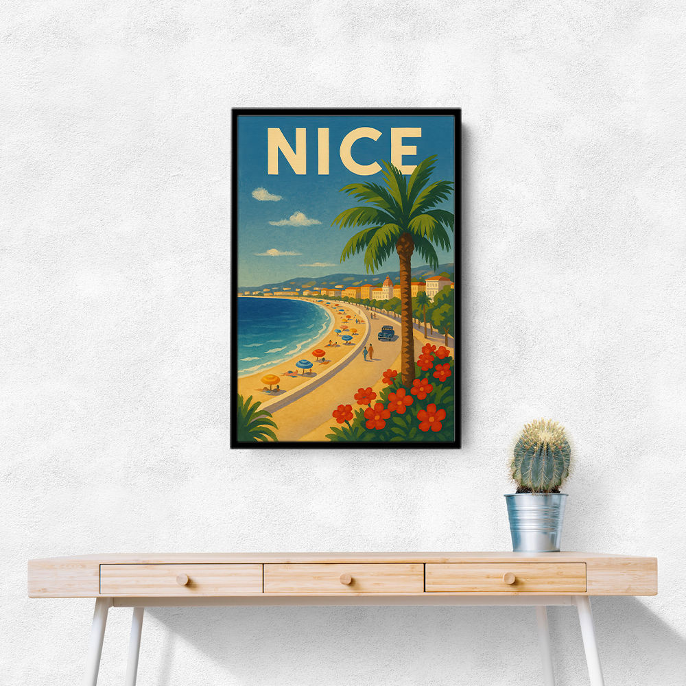 Nice France Travel Poster 1 Wall Art