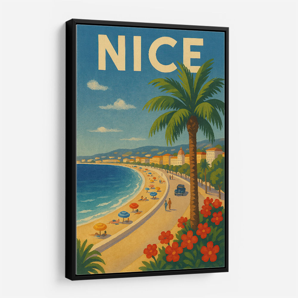 Nice France Travel Poster 1 Wall Art