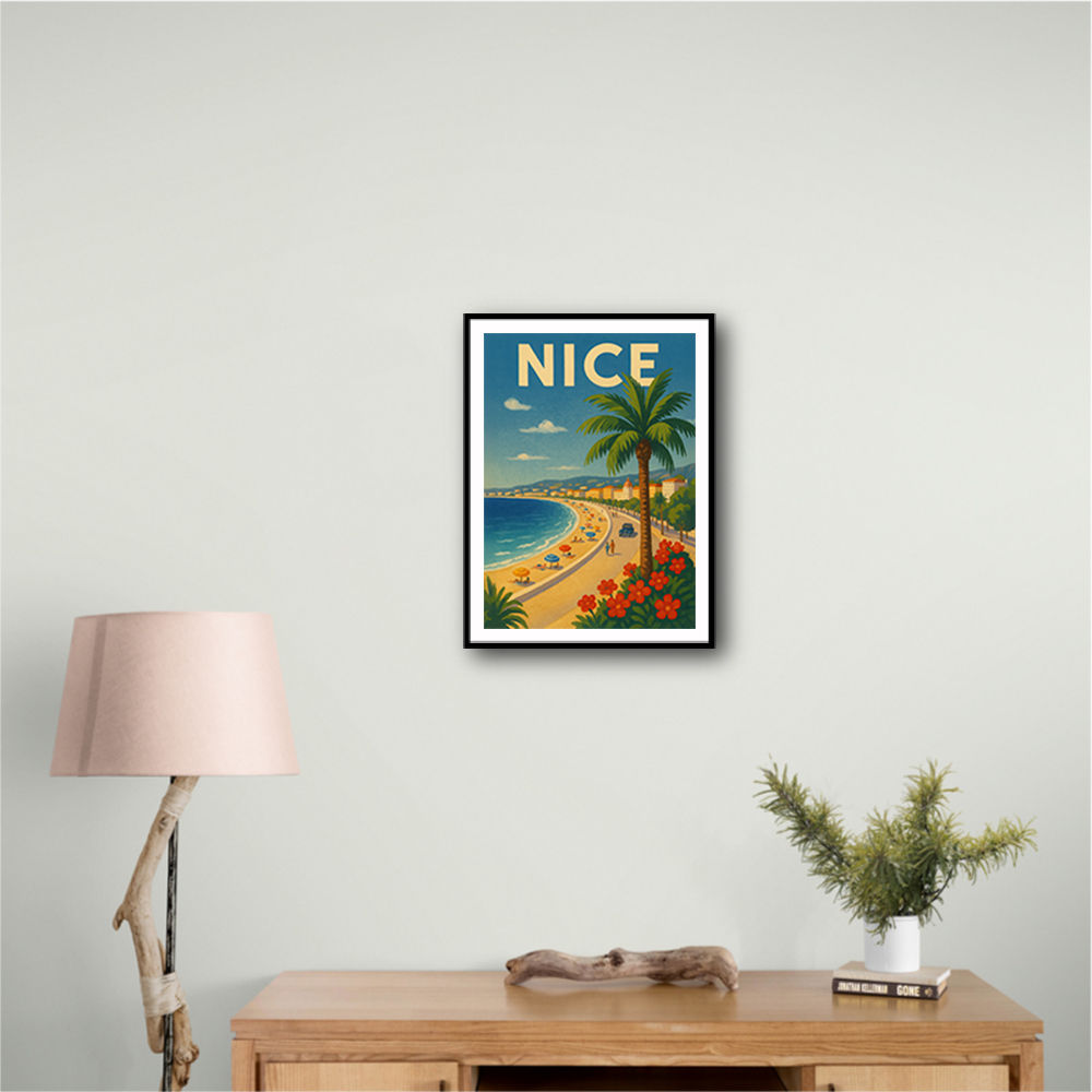 Nice France Travel Poster 1 Wall Art