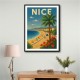 Nice France Travel Poster 1 Wall Art