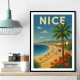 Nice France Travel Poster 1 Wall Art