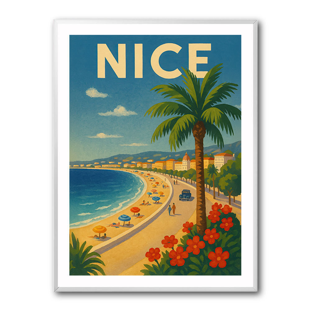 Nice France Travel Poster 1 Wall Art