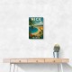 Nice France Travel Poster Wall Art