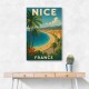 Nice France Travel Poster Wall Art