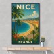 Nice France Travel Poster Wall Art