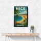 Nice France Travel Poster Wall Art
