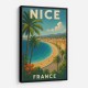 Nice France Travel Poster Wall Art
