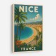 Nice France Travel Poster Wall Art