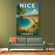 Nice France Travel Poster Wall Art