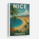 Nice France Travel Poster Wall Art