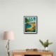 Nice France Travel Poster Wall Art
