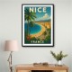 Nice France Travel Poster Wall Art