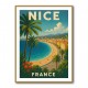 Nice France Travel Poster Wall Art