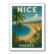Nice France Travel Poster Wall Art