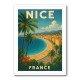 Nice France Travel Poster Wall Art