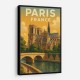 Paris Notre-Dame Cathedral Travel Poster Wall Art Paris Notre-Dame Cathedral Travel Poster Wall Art