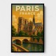 Paris Notre-Dame Cathedral Travel Poster Wall Art Paris Notre-Dame Cathedral Travel Poster Wall Art