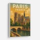 Paris Notre-Dame Cathedral Travel Poster Wall Art Paris Notre-Dame Cathedral Travel Poster Wall Art