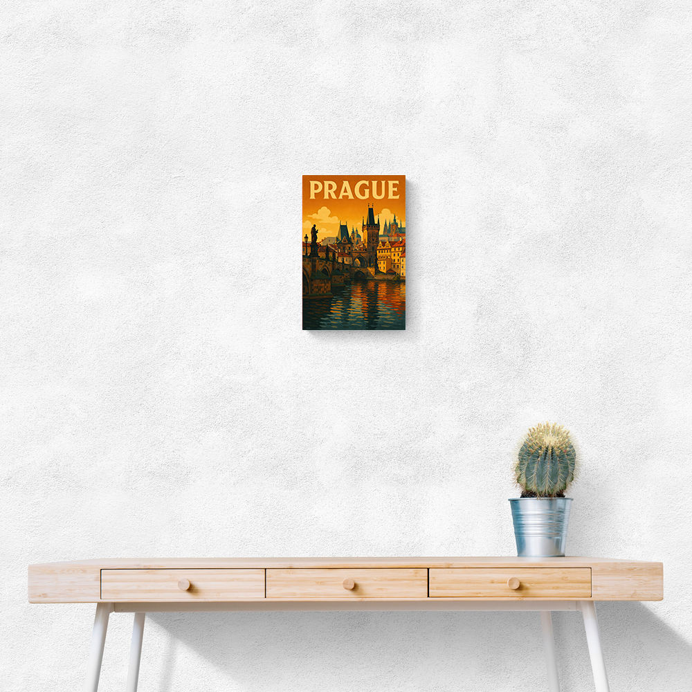 Prague Travel Poster Wall Art Prague Travel Poster Wall Art