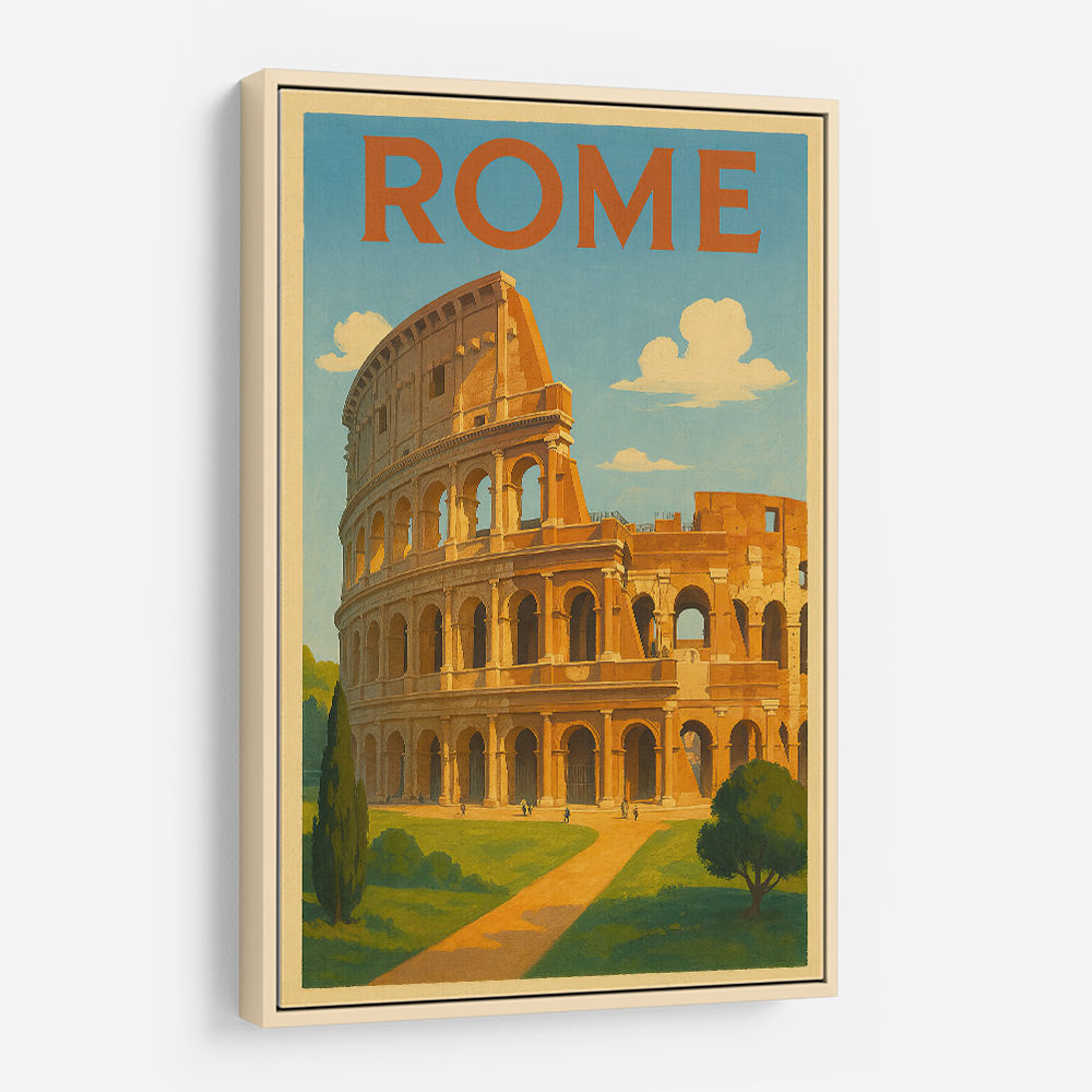 Rome Colosseum Travel Poster 1 Wall Art Rome Colosseum Travel Poster 1 Wall Art