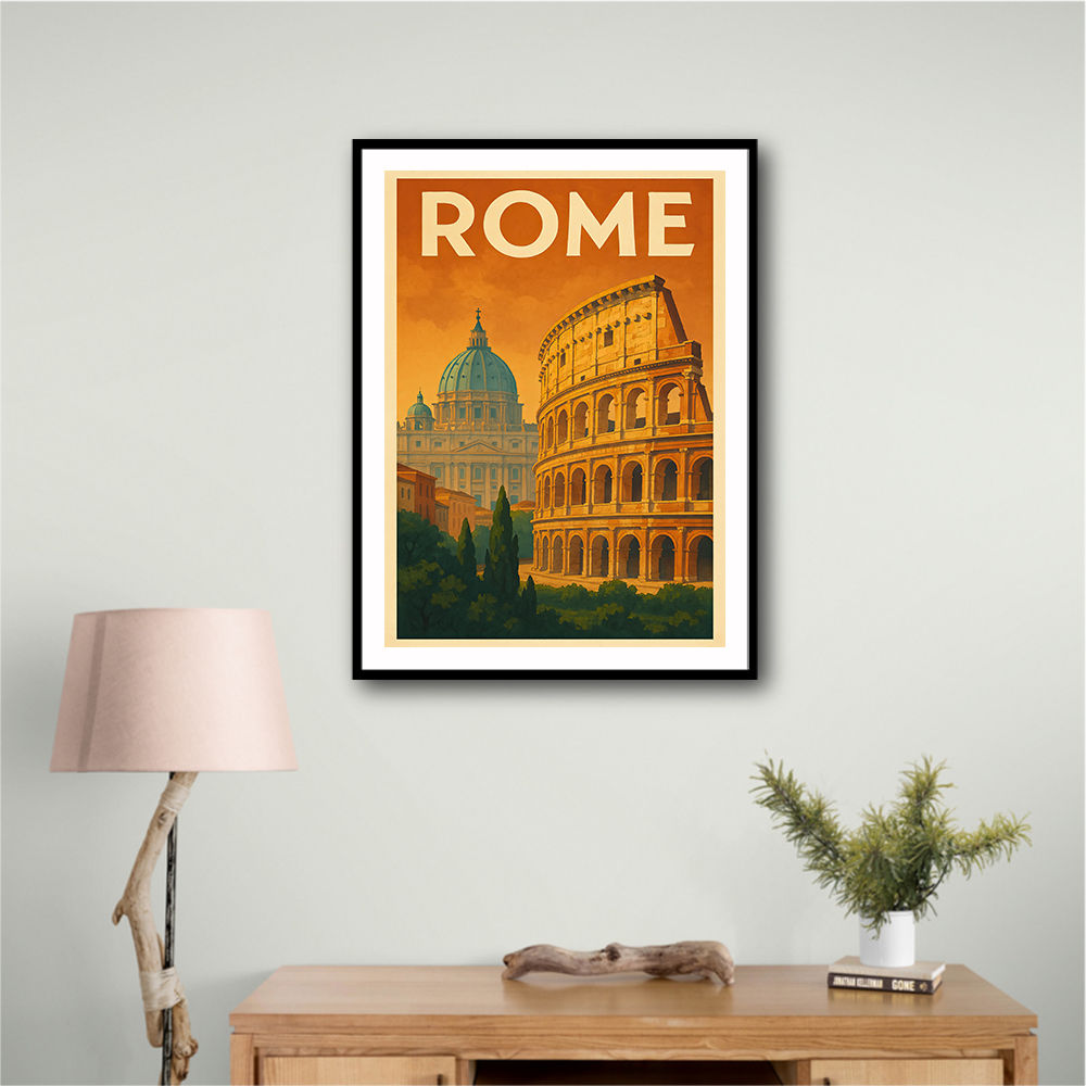 Rome Travel Poster 1 Wall Art Rome Travel Poster 1 Wall Art