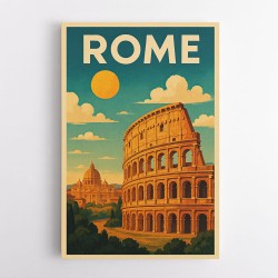 Rome Travel Poster Wall Art
