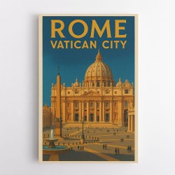 Rome Vatican City Travel Poster 1 Wall Art