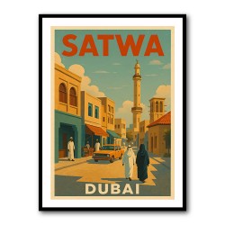 Satwa Dubai Poster 1 Wall Art
