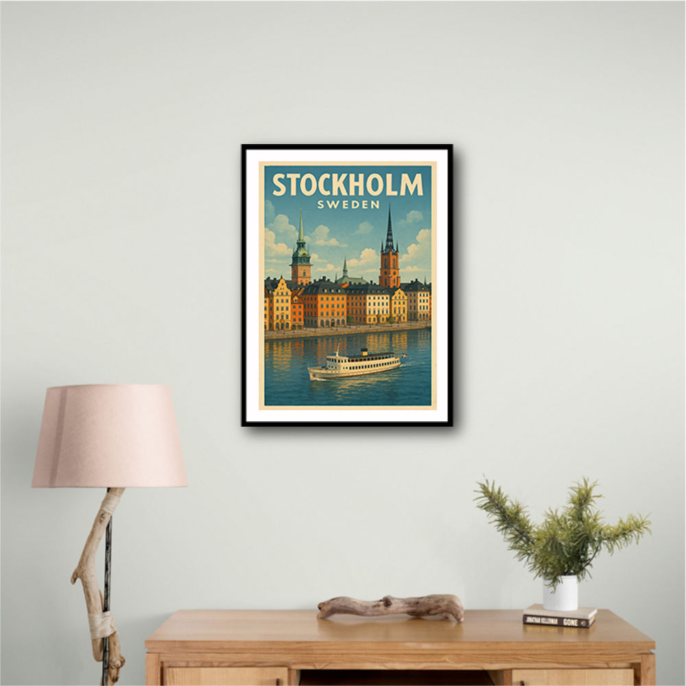 Stockholm Travel Poster Wall Art Stockholm Travel Poster Wall Art