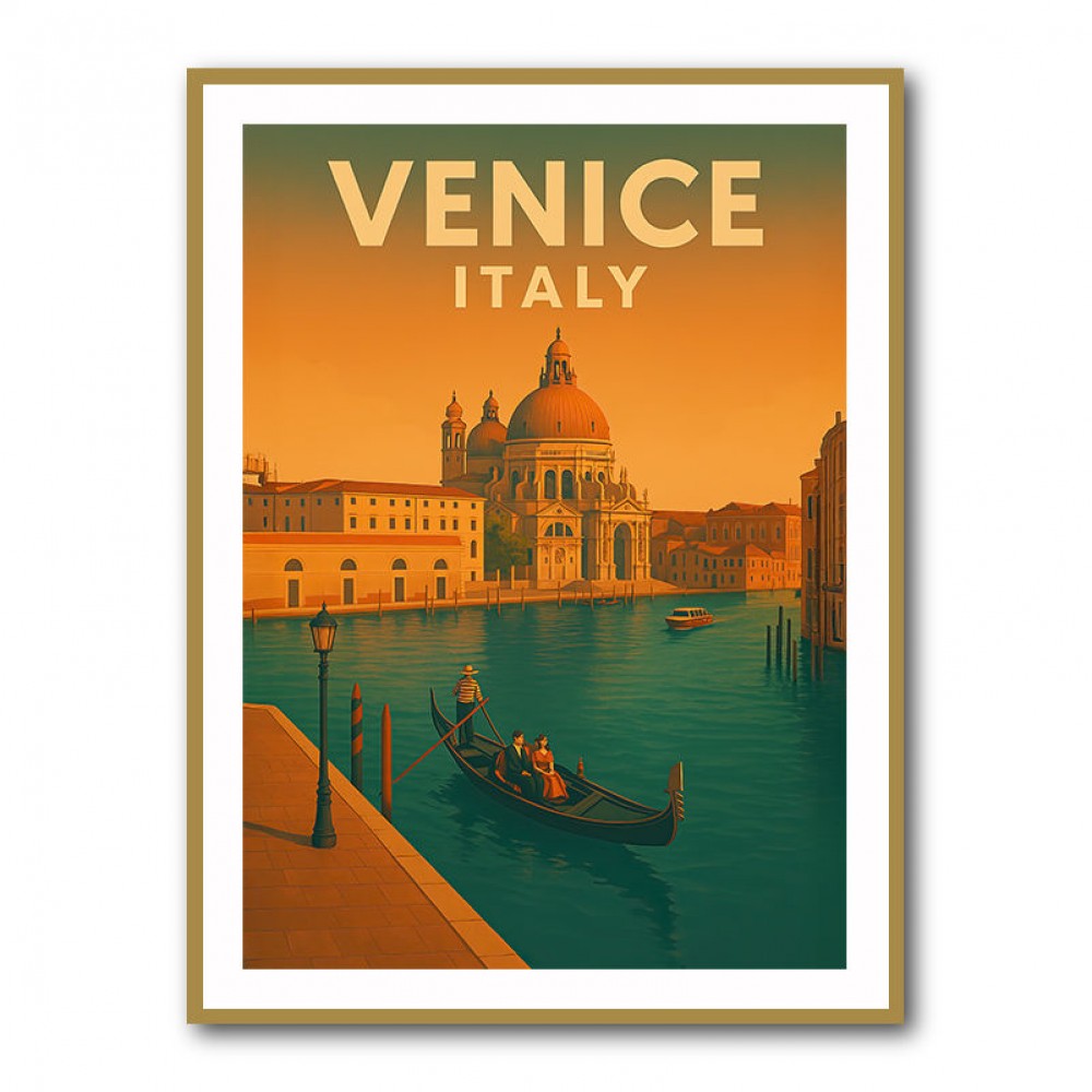 Venice Italy Travel Poster Wall Art